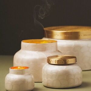 Anthropologie Medium Capri Blue Volcano Candle